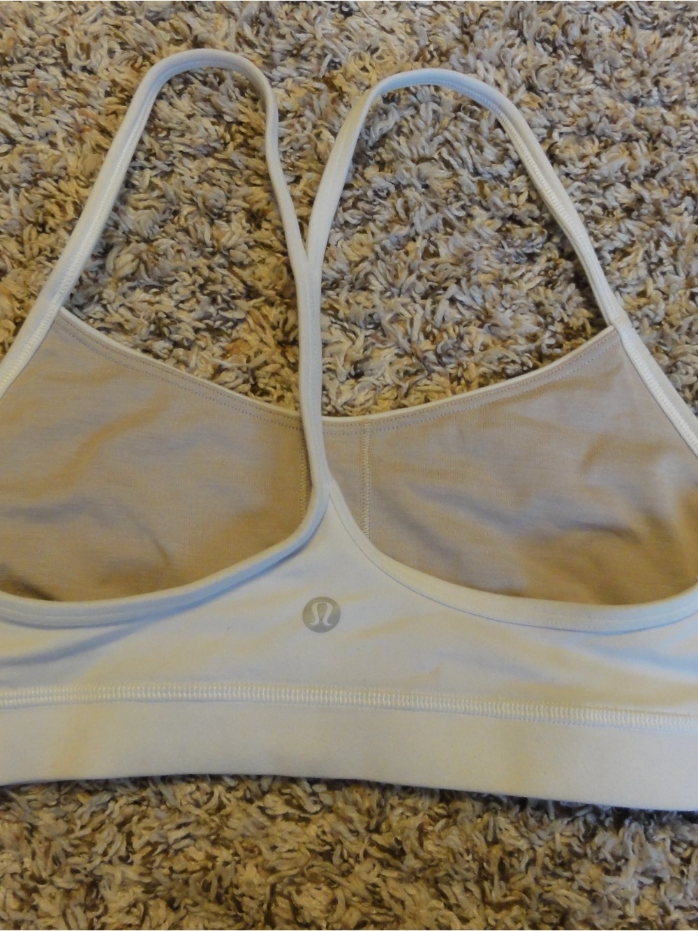 Lululemon Flow Y Bra in White